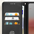 Miniatyrbillede 4 af 5: Etui til Nothing Phone 3a Pro Klap Støtte Pung Sort Svart