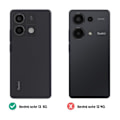 Pikkukuva 4 / 6: Kotelo Xiaomi Redmi Note 13 5G AVIZAR -puhelimelle - Metallirengastukitoiminto Musta Svart