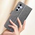 Pikkukuva 4 / 5: Samsung Galaxy S24 FE - AVIZAR - Lompakkokuori - Tuki Videoille - Harmaa - Synteettinen Grå