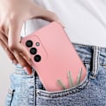 Pikkukuva 4 / 6: Suojakuori Samsung Galaxy A15 5G:lle - AVIZAR - Puolijäykkä Soft-touch Sormenjälkiä estävä - Vaaleanpunainen Rosa
