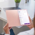 Miniatyrbild 4 av 4: Fodral - AVIZAR - Galaxy Tab A7 Lite - Eco-läder - Videostöd - Integrerad pennhållare Rosa