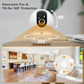 Miniatyrbillede 4 af 4: IMOU WIFI Hjemmekamera 2K 355° overvågningskamera 3MP Night Vision