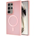 Pikkukuva 1 / 6: MagSafe-kuori Samsung Galaxy S24 Ultra Mattapintainen Hieman Vaaleanpunainen Reuna Rosa