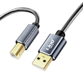 Miniatyrbild 1 av 5: Kabel USB-A 2.0 till USB-B 2.0 Snabb och stabil överföring Flätad nylon 1,5 m LinQ