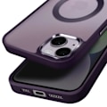 Miniatyrbild 2 av 6: MagSafe-fodral för iPhone 14 Matt Frostad Baksida Lila Kant Lila