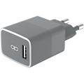 Pikkukuva 2 / 3: 2,4 A IC älykäs kotilaturi, taattu elinikäiseksi + harmaa USB A/Lightning -kaapeli - 100 % Force Power kierrätettyä muovia