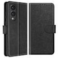 Miniatyrbillede 2 af 5: Etui til Samsung Galaxy S25 Edge Klap Pung og Video Støtte Sort Svart