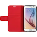 Pikkukuva 3 / 4: Folio Suojakotelo - Avizar - Samsung Galaxy S6 - Keinonahka - Punainen - Tukitoiminto Röd