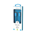 Miniatyrbild 5 av 6: USB-C till USB-C 3A Laddning och Synkronisering POP Kollektion 1,5m Jaym Blå Blå