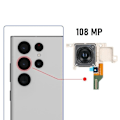 Miniatyrbillede 3 af 4: Reservedel Bagkamera til Samsung Galaxy S22 Ultra Hovedsensor 108MP Samsung Sort