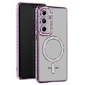 Pikkukuva 1 / 6: Coque Diamant pour Samsung Galaxy S24 FE MagSafe Contour Strass Violet Lila