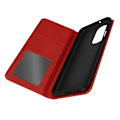 Miniatyrbillede 2 af 5: Motorola Edge 30 Pro Case - AVIZAR - Rødt tegnebogscover - Videosupportfunktion Röd
