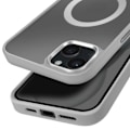 Pikkukuva 2 / 6: MagSafe-kuori iPhone 15 Plus ja 14 Plus Matta Taustagrafiikka Harmaa Reuna Grå