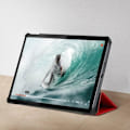 Miniatyrbillede 3 af 4: Housse - Lenovo - Tab P11 - Tyndt Design - Øko-Læder - Video- og Tastaturstøtte Röd