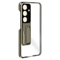 Miniatyrbild 2 av 4: Fodral till Samsung S24 - AVIZAR - Hard Back Soft Contour - Grön - Kolfibereffekt Grön