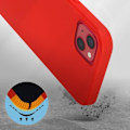 Miniatyrbild 3 av 5: Skyddsfodral - AVIZAR - iPhone 13 Mini - Halvstyv silikon - Röd soft-touch finish Röd