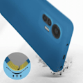 Miniatyrbild 3 av 5: Skyddsskal AVIZAR för Xiaomi 12 Lite - Halvstyv silikon - Mjuk Soft-touch finish - Blå Blå