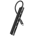 Pikkukuva 2 / 6: USB-C Hub USB-C 100W + HDMI + USB + SD/micro-SD-kortinlukija Swissten Musta Svart