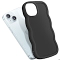 Miniatyrbillede 5 af 5: Coque til iPhone 15 Silikone Stødabsorberende serie Candy Sort Svart