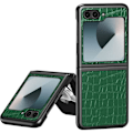 Pikkukuva 2 / 5: Suojakuori Samsung Galaxy Z Flip 6 -puhelimelle - AVIZAR - Crocs Wild Series - Vihreä - Puolijäykkä - Kiiltävä - Sekoitettu Grön
