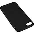 Miniatyrbillede 1 af 4: Bagcover AVIZAR til iPhone 7 og iPhone 8 - Mat sort - Blødt silikonegummi - Mat finish Svart