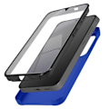 Miniatyrbild 3 av 5: AVIZAR Helfodral till Samsung S24 - Hard and Soft Touch Blue - Fullt skydd Blå