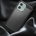 Pikkukuva 3 / 5: Pehmeä suojakuori - AVIZAR - Motorola Edge 40 Neo - Hiilikuituefekti - Musta - Iskunkestävä Svart