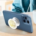 Miniatyrbillede 4 af 5: Smartphone tilbehør - POPSOCKETS - PopGrip - Blomsterdesign - Udtrækkelig - Videostativ Vit