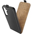 Pikkukuva 1 / 6: Suojakuori Samsung Galaxy S24 Plus Vertical Flip -kotelolle mustalla korttitelineellä Svart