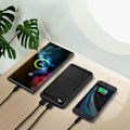 Pikkukuva 4 / 5: Ulkoinen akku 10000mAh 2 USB-lähtöporttia Digitaalinen LCD-näyttö Setty Black