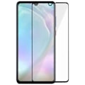 Pikkukuva 2 / 4: Suojakalvo - AVIZAR - Huawei P30 - 9H karkaistu lasi - Naarmuuntumaton - Musta Svart
