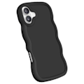 Miniatyrbillede 2 af 5: Silicone Stødabsorberende Cover til iPhone 16 Candy Serie Sort Svart