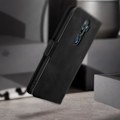 Pikkukuva 3 / 4: Kotelo - AVIZAR - Oppo A9 2020 ja A5 2020 - Foliopäällinen - Eko-nahka - Musta Svart