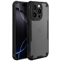 Pikkukuva 1 / 5: Iskunkestävä kuori iPhone 16 Pro Max Matta Takapuoli Anti-jälki Musta Svart