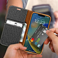 Miniatyrbillede 3 af 4: iPhone 14 etui Kortholder Sort etui