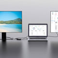 Pikkukuva 4 / 6: USB-keskittimen sovitin HDMI VGA naaras 3,5 mm jakkitulo Full HD 1080P musta