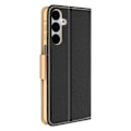 Miniatyrbillede 2 af 5: Etui til Samsung Galaxy A16 Klap Pung Fancy Sort / Guld Svart