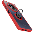 Miniatyrbillede 2 af 5: Taske til Xiaomi Redmi 14C - AVIZAR - Metal Ring Video Support - Rød Röd