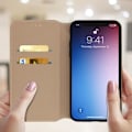 Miniatyrbild 2 av 4: iPhone 11 Pro Max Fodral - AVIZAR - Folio Plånboksfodral - Ekoleder - Gul - Stöd funktion Gul