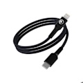 Miniatyrbillede 1 af 5: USB-C / Lightning 3A Power Delivery 60W 1,2m Opladnings- og Overførsels Kabel BigBen Connected Sort