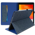 Miniatyrbillede 2 af 4: iPad 2019 10.2 Cover - AVIZAR - Øko-læder - Praktisk støtte - Kortopbevaring - Blå Blå