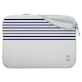 Miniatyrbild 2 av 5: Pochette för MacBook Air 13 Elegant randig mint MW Vit / Blå Vit