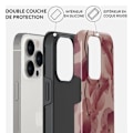 Miniatyrbillede 3 af 4: Coque til iPhone 14 Pro Max Tough Antichocs Model Tender Kiss Burga Rød Beige