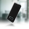 Miniatyrbillede 4 af 4: Coque - Samsung - Galaxy S10 - Silikone Gel - Carbon Finish - Børstet Aluminium Effekt Svart