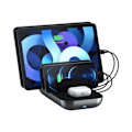 Miniatyrbillede 2 af 3: Ladestation - Satechi - Dock 5 - Trådløs opladning - 5 porte - USB-C og USB-A