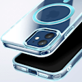 Miniatyrbillede 2 af 6: Coque MagSafe til iPhone 11 Bag Glas Farve Blå Blå