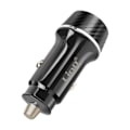 Miniatyrbild 5 av 5: Laddare Bil 38W USB-C + USB Snabbladdning Design Kol LinQ Svart Svart