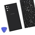 Pikkukuva 4 / 4: Takalasin vaihto - AVIZAR - Samsung Galaxy Note 10 Plus - musta Svart