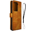 Miniatyrbillede 1 af 4: Etui - AVIZAR - HTC U23 Pro - Folio cover - Imiteret læder - Brun kastanj