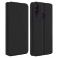 Miniatyrbillede 1 af 4: Housse - AVIZAR - Huawei Y6p - Folio Portefeuille Etui - Øko-læder - Sort Svart
